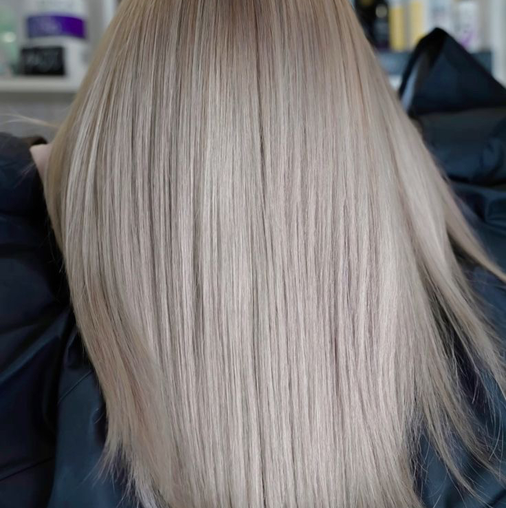 осветление и тонирование длинные волосы