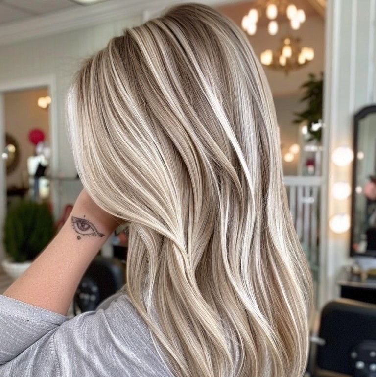 сложное окрашивание длинный  волос