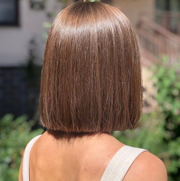 стрижка и уход средний волос