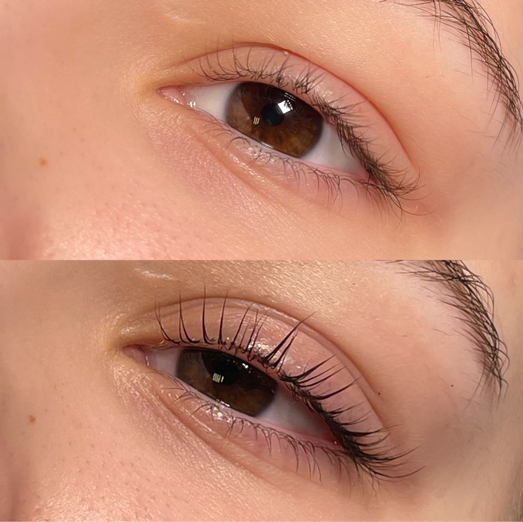 Ламинирование ресниц +окрашивание
