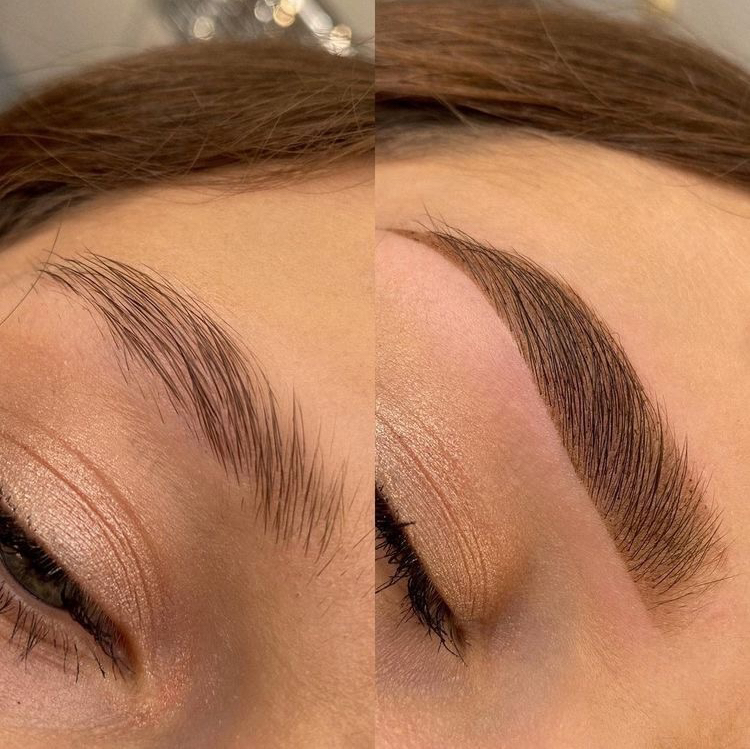 Архитектура бровей + окрашивание краской