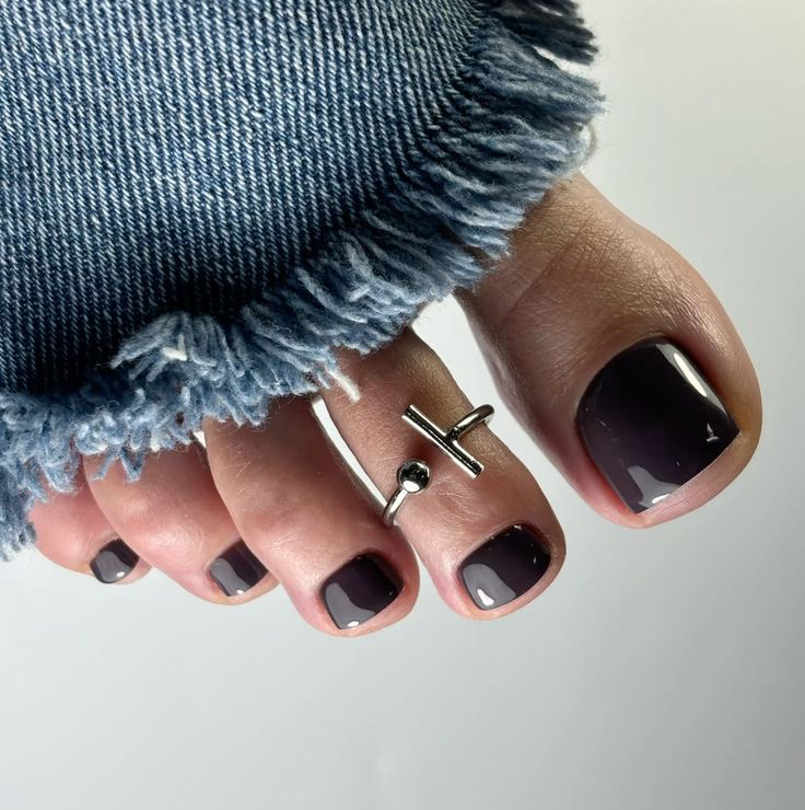 Педикюр пальчики с покрытием