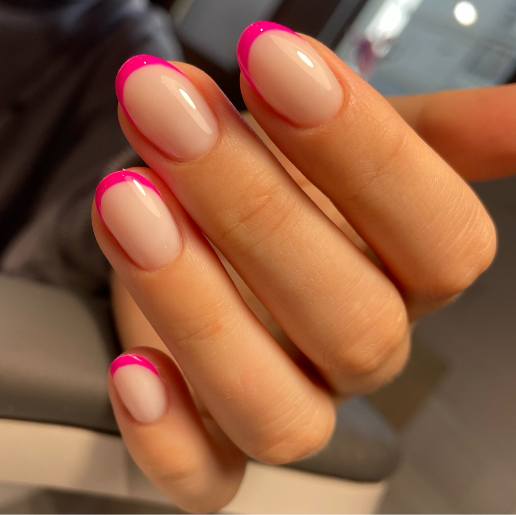 Снятие гель-лака, маникюр с покрытием гель-лаком и френч