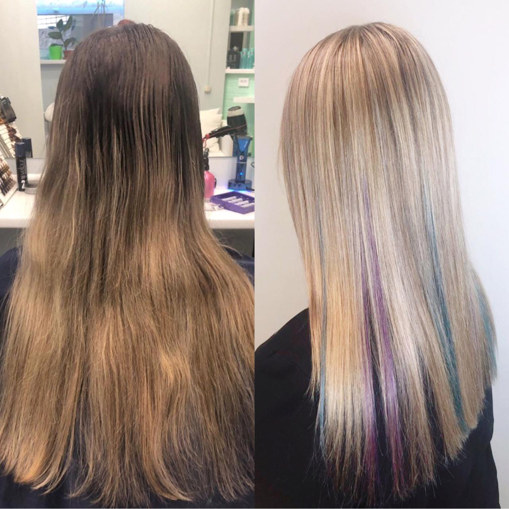 Мелирование. Длинные волосы от плеча. Без стоимости материалов.