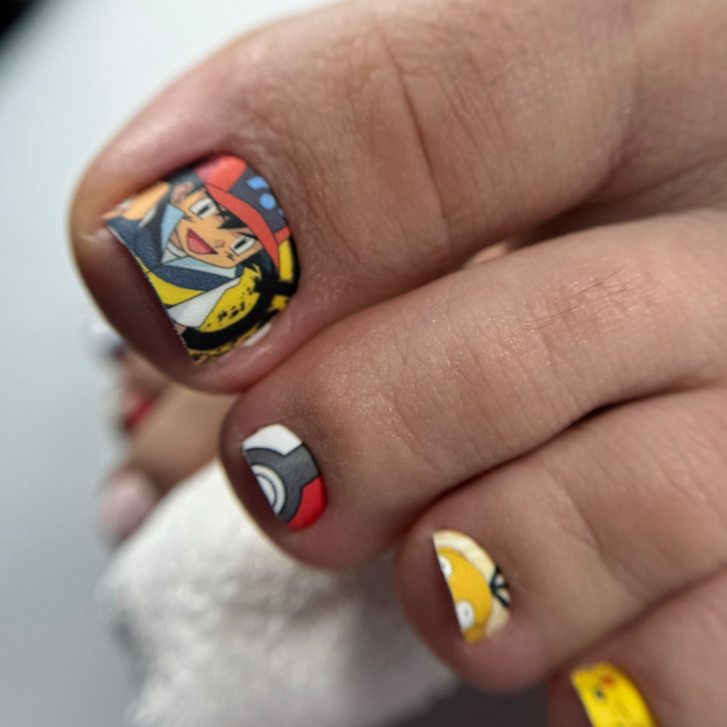 Педикюр пальчиков и покрытие ПЛЕНКИ(2 пальца)