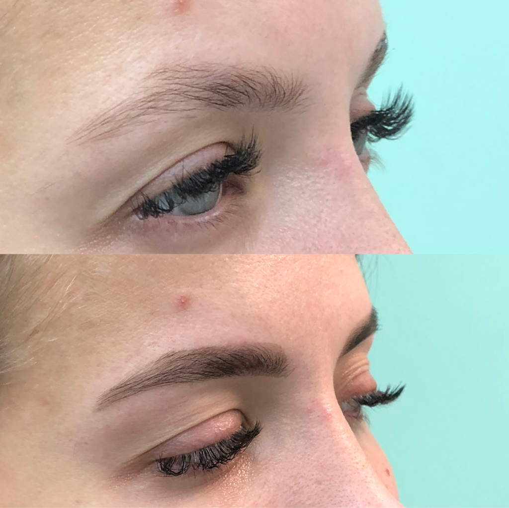 Окрашивание бровей