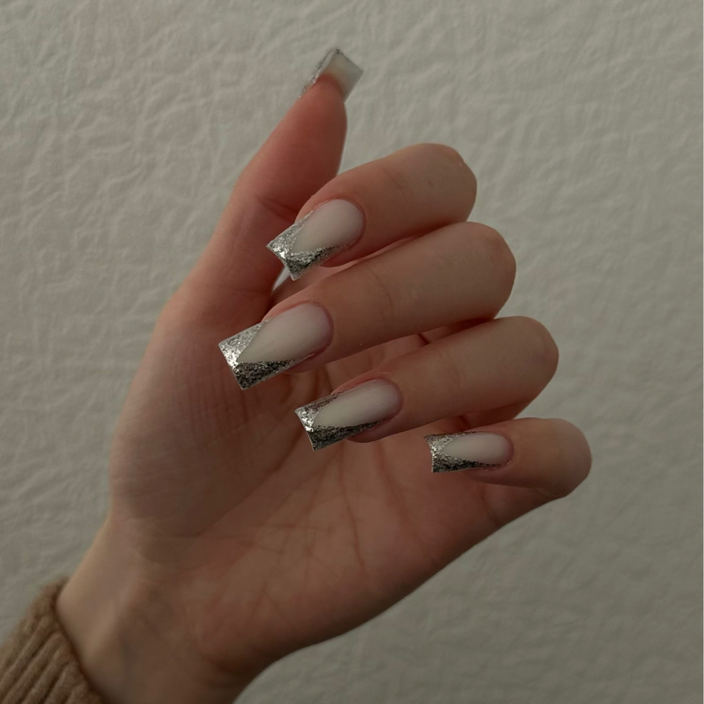 Наращивание ВФ + гель (френч)