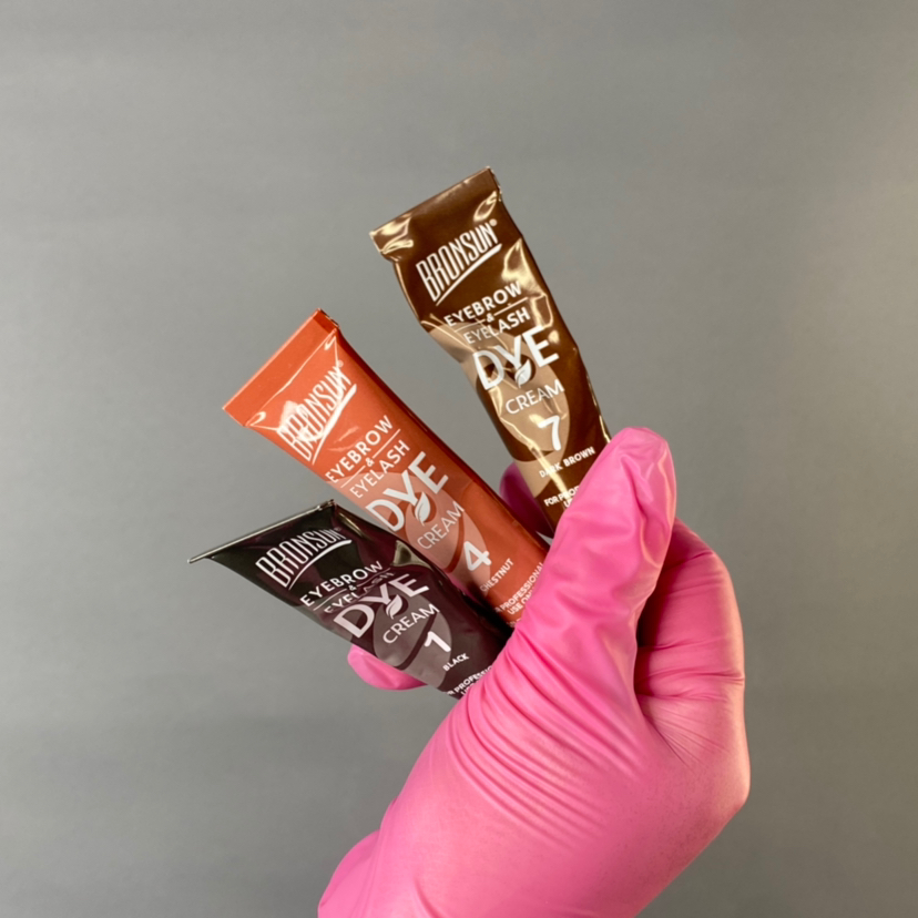 Окрашивание+коррекция бровей воск/пинцет