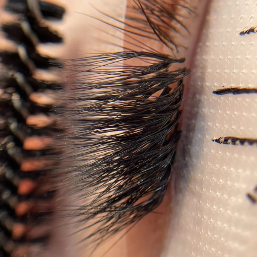 Снятие нарощенных ресниц другого мастера