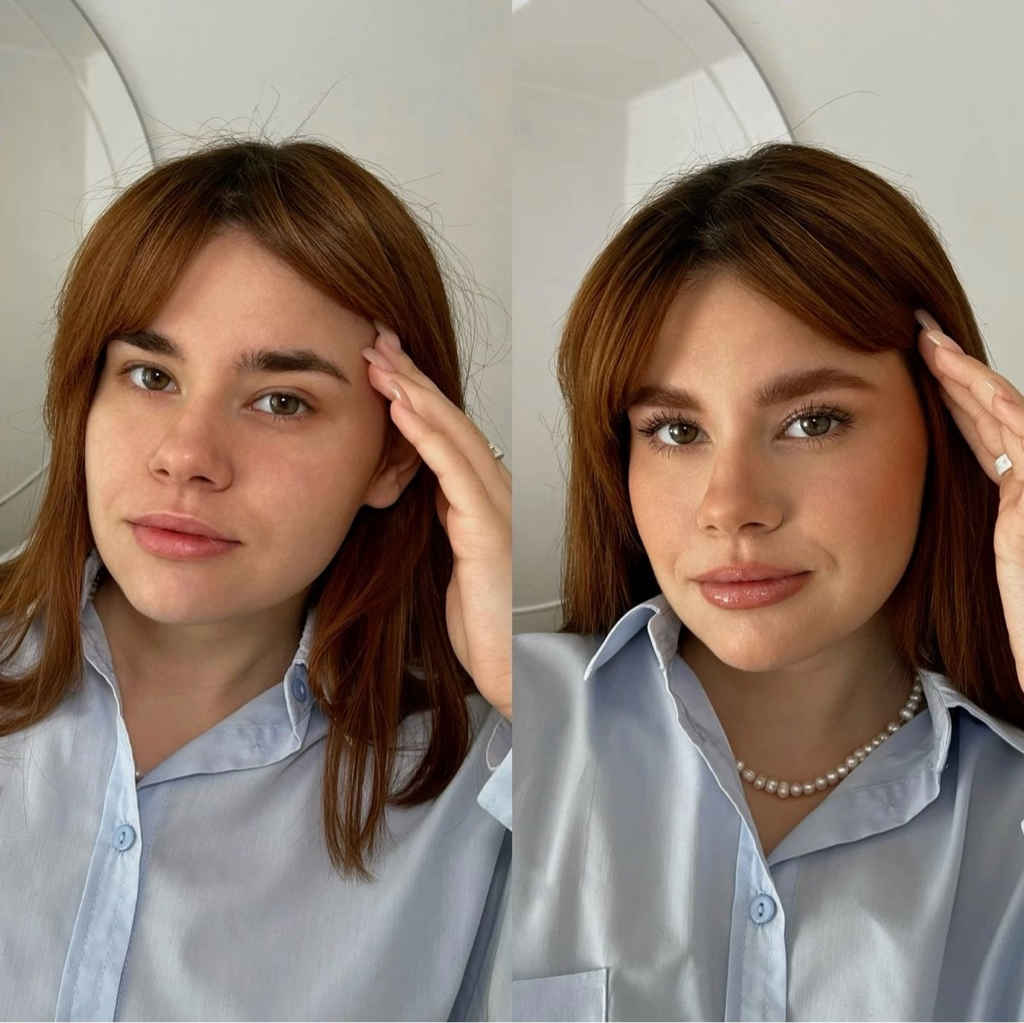 Осветление бровей