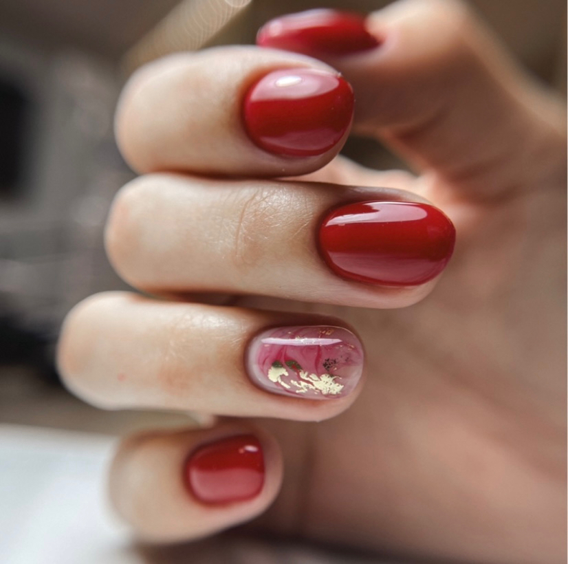 Маникюр с укреплением (гель) + дизайн