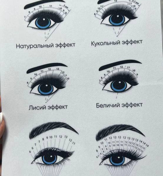 Снятие наращенных ресниц