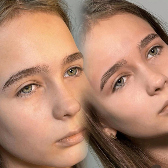 Коррекция бровей (пинцет+воск)