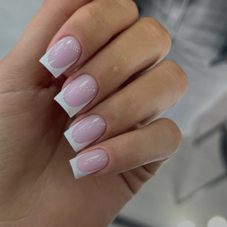 КОМПЛЕКС маникюр + ФРЕНЧ на камуфлирующую базу