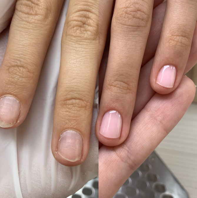 Маникюр с покрытием БЕЗ восстановления формы