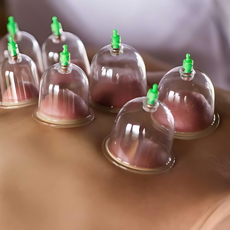 массаж спины + баночный