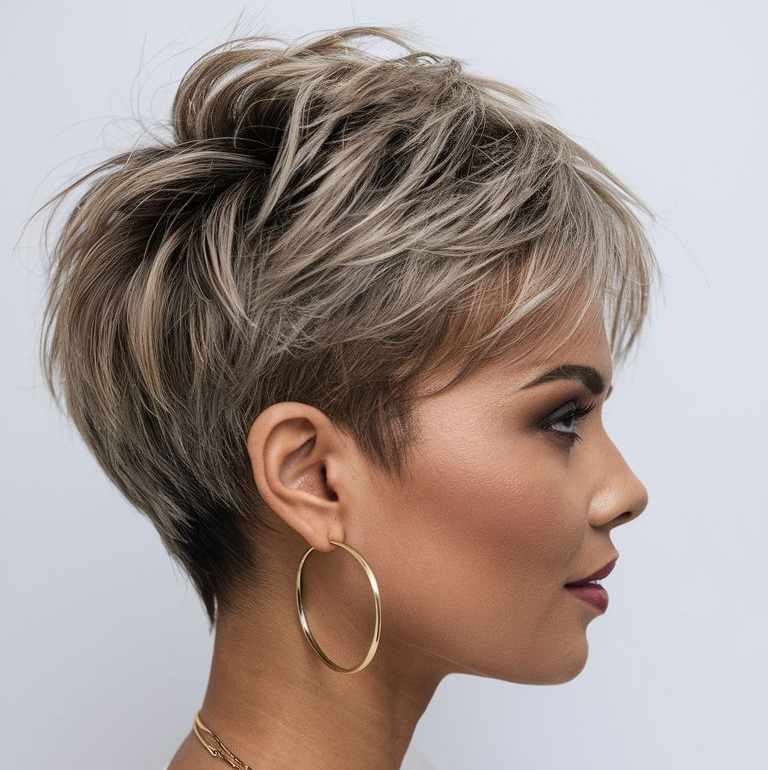 Мелирование классика (короткие волосы)