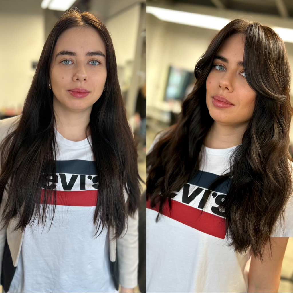 Коррекция челки