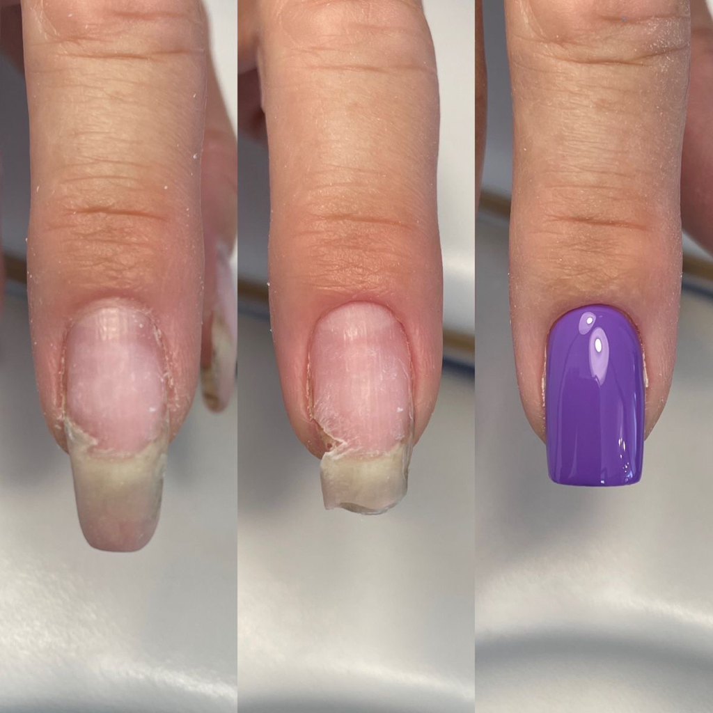 Ремонт 1 ногтя гель лак