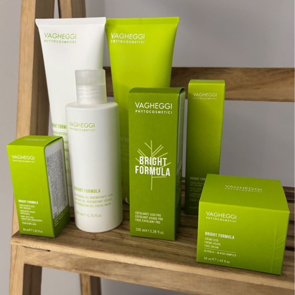 Уходовая процедура для лица «Сияние и лоск, уход анти-пигмент, PREVENT AGE» на препаратах BRIGHT FORMULA - VAGHEGGI