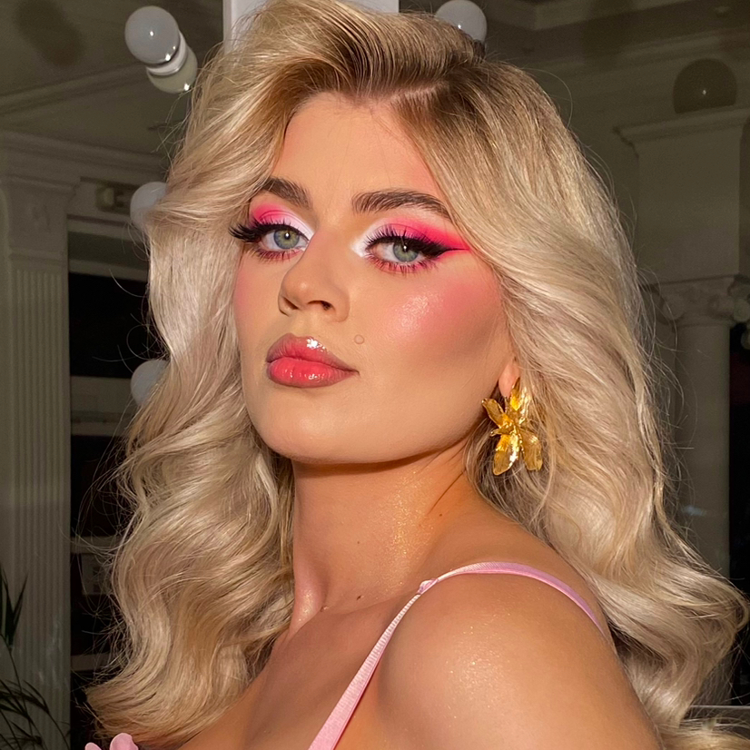 Макияж яркий цветной insta