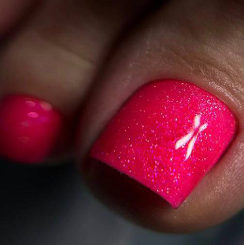 Педикюр с покрытием только пальчики