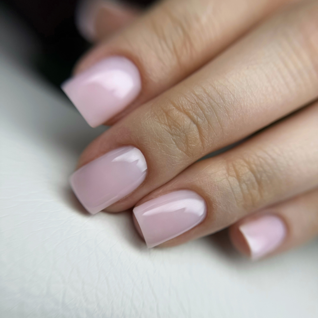 маникюр комбинированный с укреплением гелем и покрытием гель-лаком