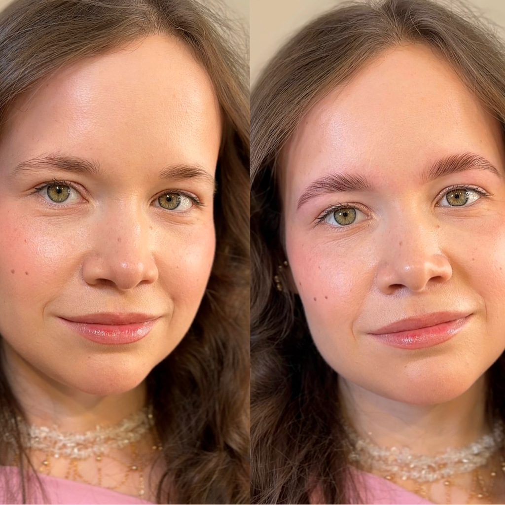 Долговременная укладка бровей с коррекцией формы и окрашиванием