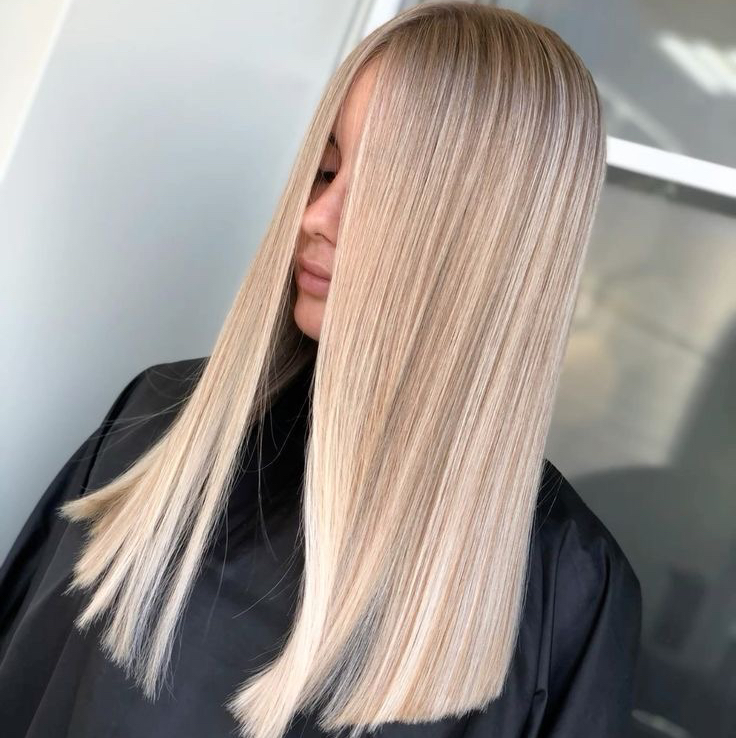 Окрашивание AIRBLOND (средняя длина) + тонирование