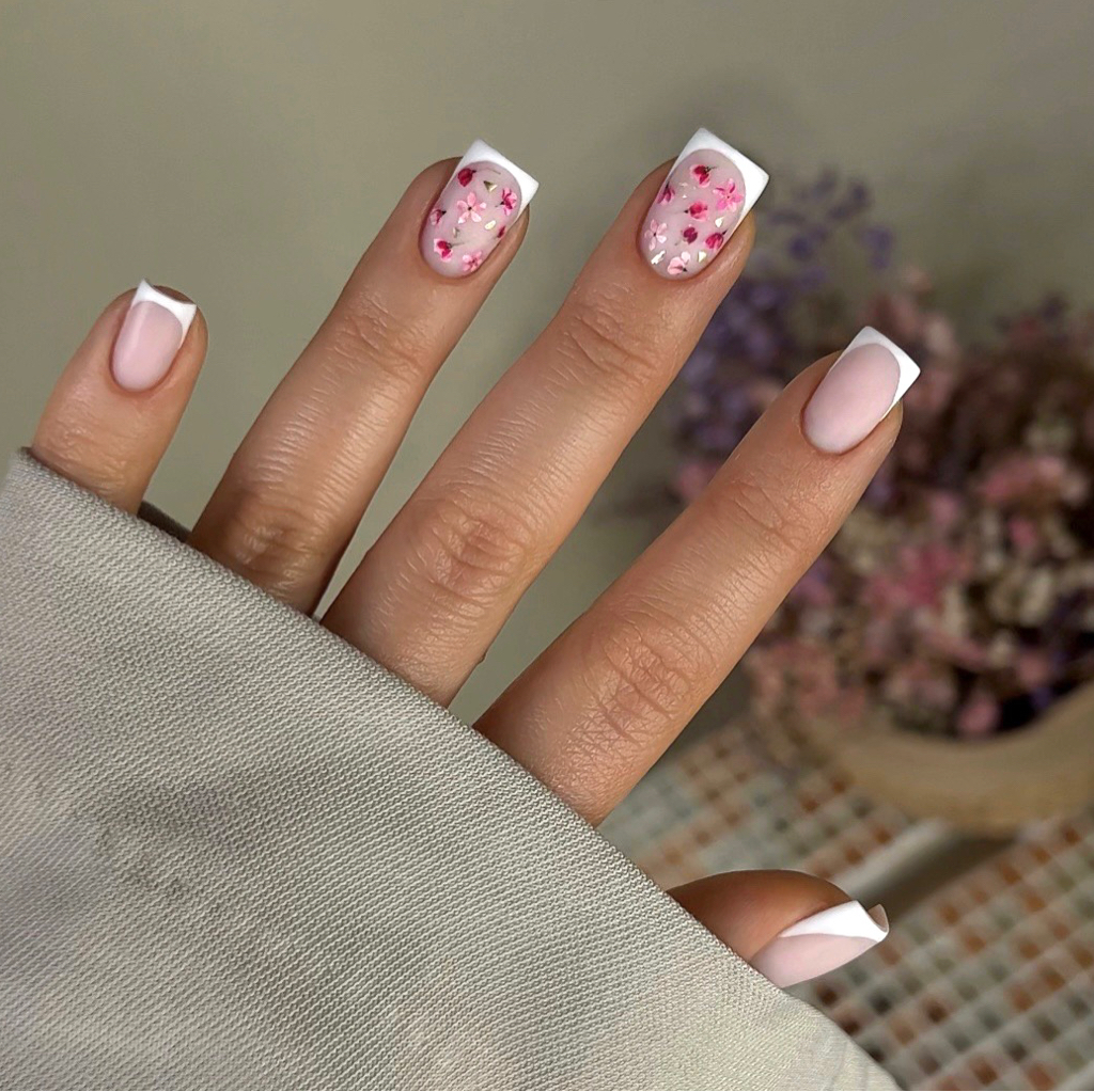 Маникюр укрепление (восстановление) + ФРЕНЧ/ВТИРКА