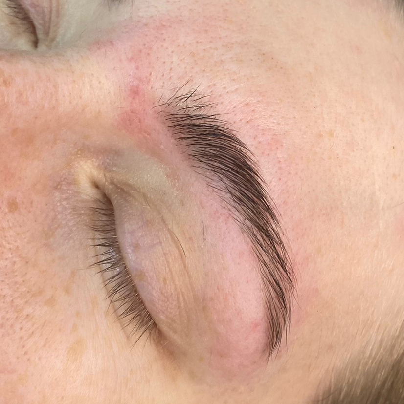 Архитектура бровей пинцетом+ окрашивание