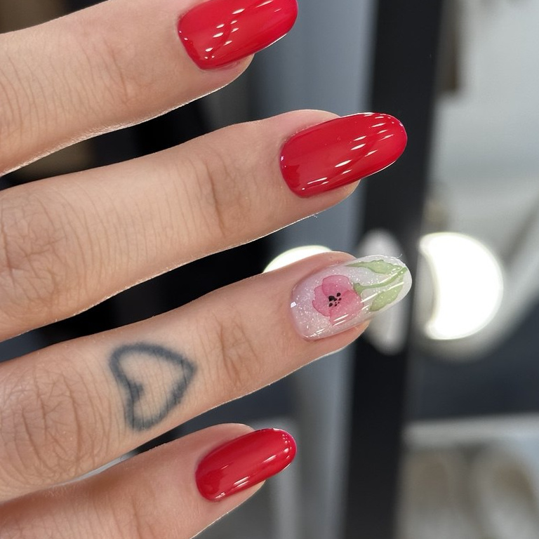 Маникюр + дизайн «Акварель»