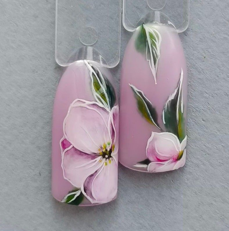 Сложная роспись 1 ноготь