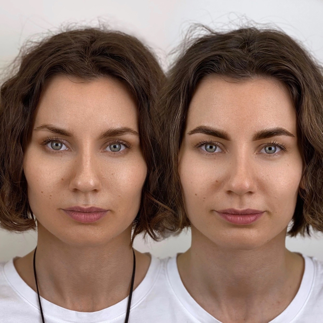 Теневое напыление бровей (мастер Анна Е.)