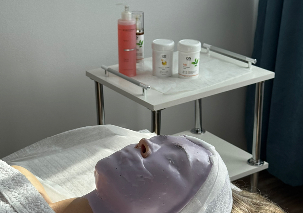 Массаж лица + маска (альгинатная, кремовая)