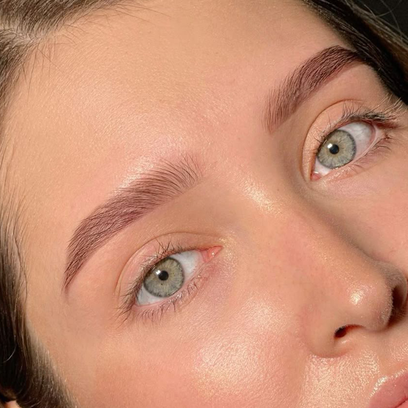 Коррекция пинцет/воск+архитектура бровей