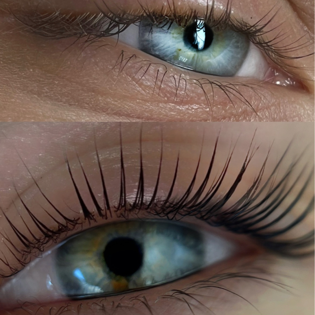 Ламинирование ресниц с окрашиванием