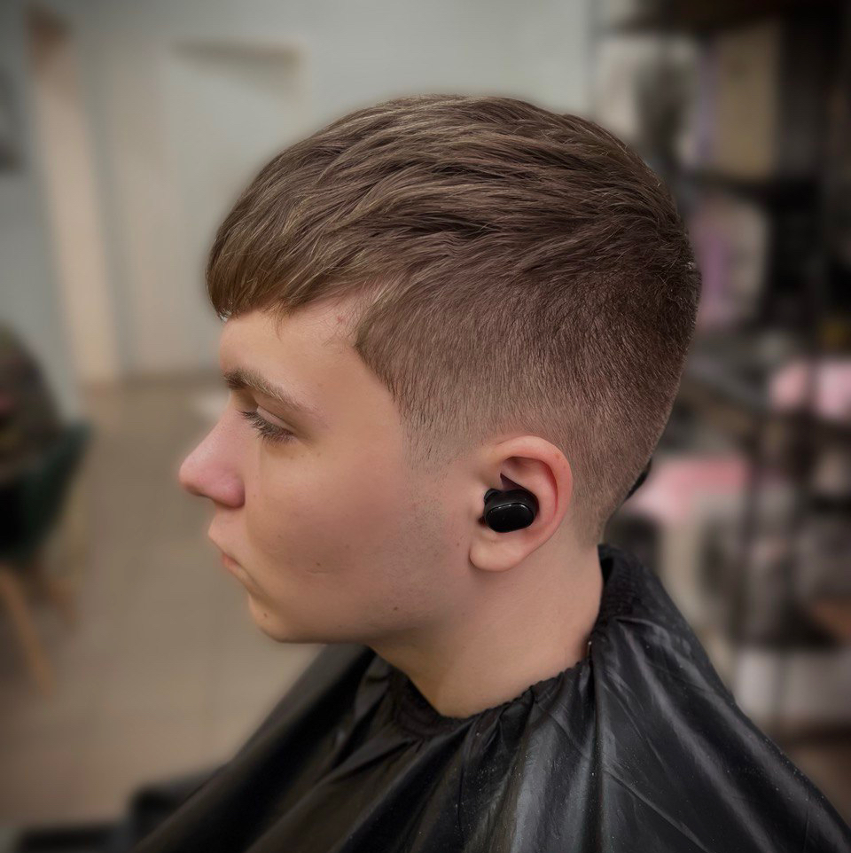 Мужская стрижка комби (машинка+ножницы)