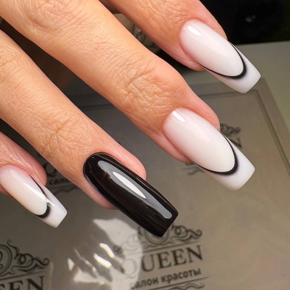 Маникюр+снятие+покрытие (френч)