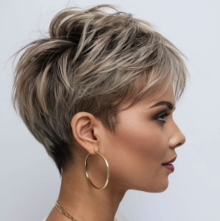 Мелирование на короткой волос 10см