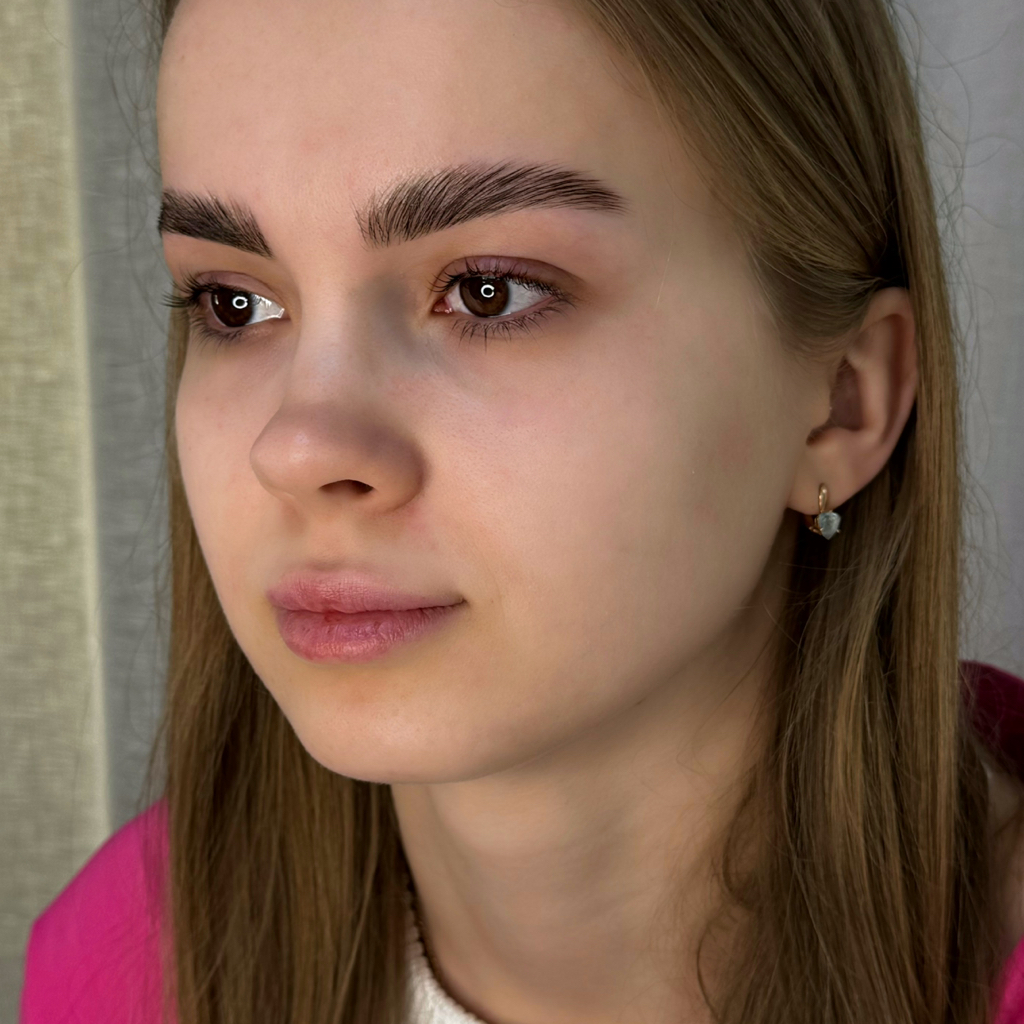 Оформление бровей+долговременная укладка