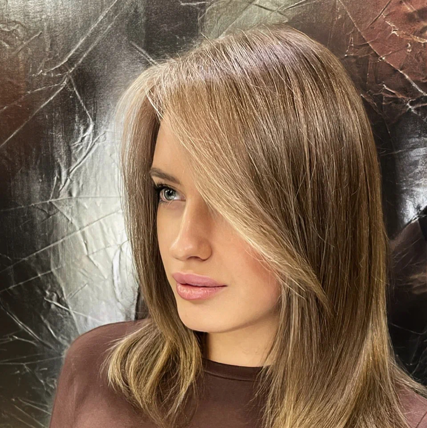 Сложное окрашивание до плеч