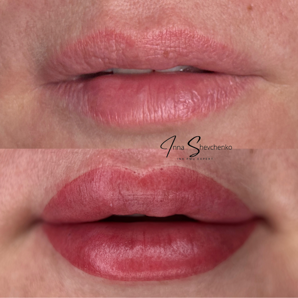 Обновление перманентного макияжа губ