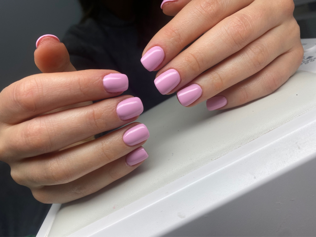 Маникюр с покрытием гель-лак (однотон)