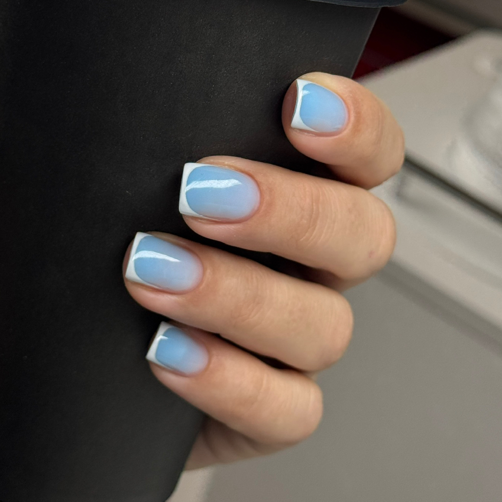 Маникюр + гель + френч