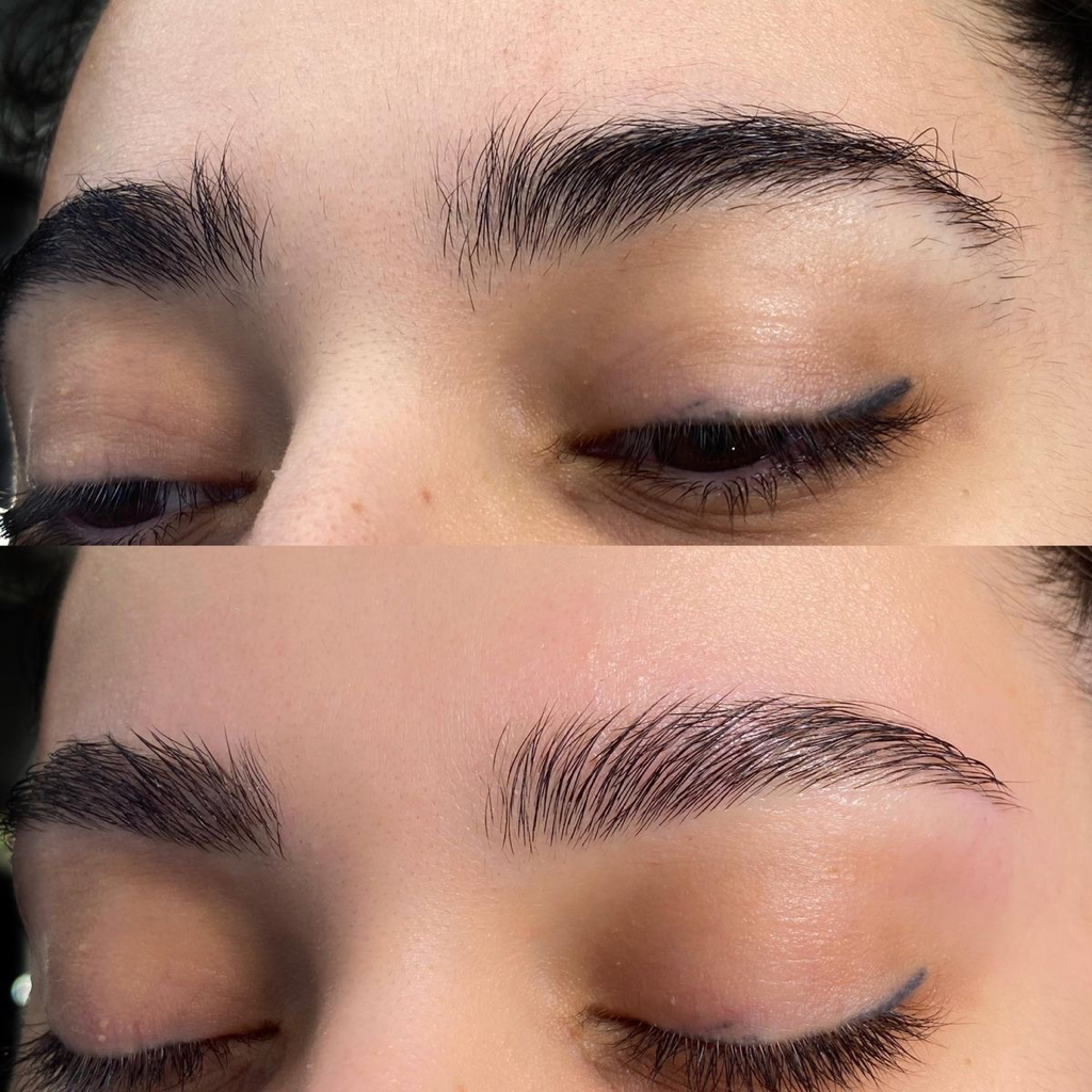 корекция бровей