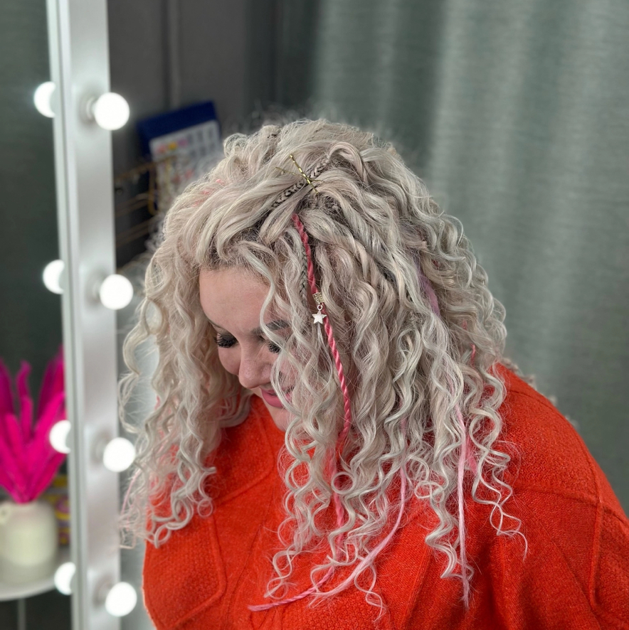 Афрокудри точечно