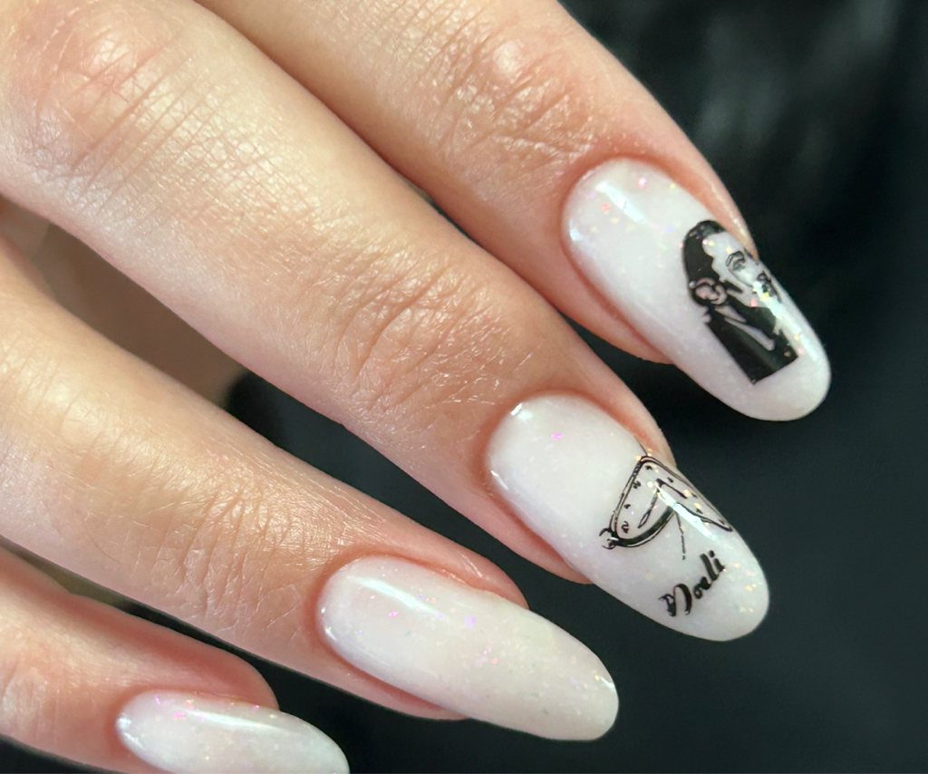 Слайдер/стемпинг ( на один ноготь)