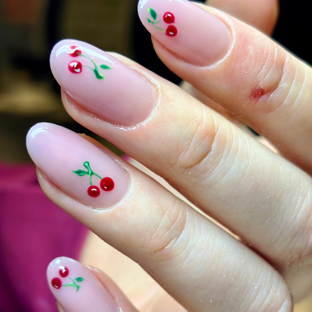 Combi manikure, strengthening gel + gel lak