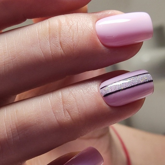 Маникюр с покрытием гель лак + дизайн